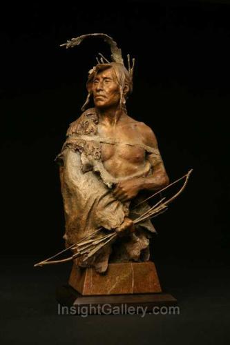 Mandan Warrior by John Coleman